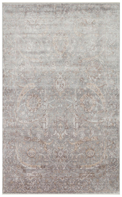 TAFTAN TF 07 D. GREY ANTRASİT Pakistan Overdyed Tarzı Özel Hav Vermeyen ve El Emeği ile Özel Tezgahlarda Üretilen Uşak Halısı - HALI VAGONU