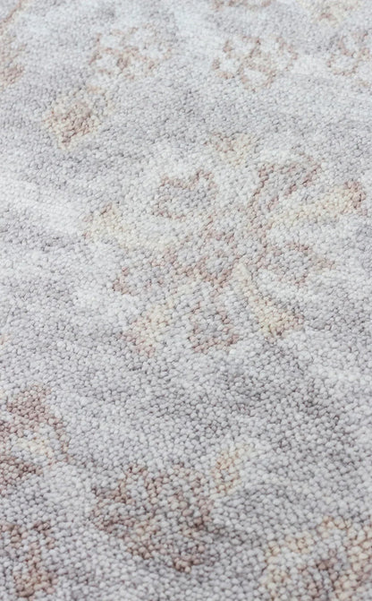 TAFTAN TF 07 D. GREY ANTRASİT Pakistan Overdyed Tarzı Özel Hav Vermeyen ve El Emeği ile Özel Tezgahlarda Üretilen Uşak Halısı - HALI VAGONU