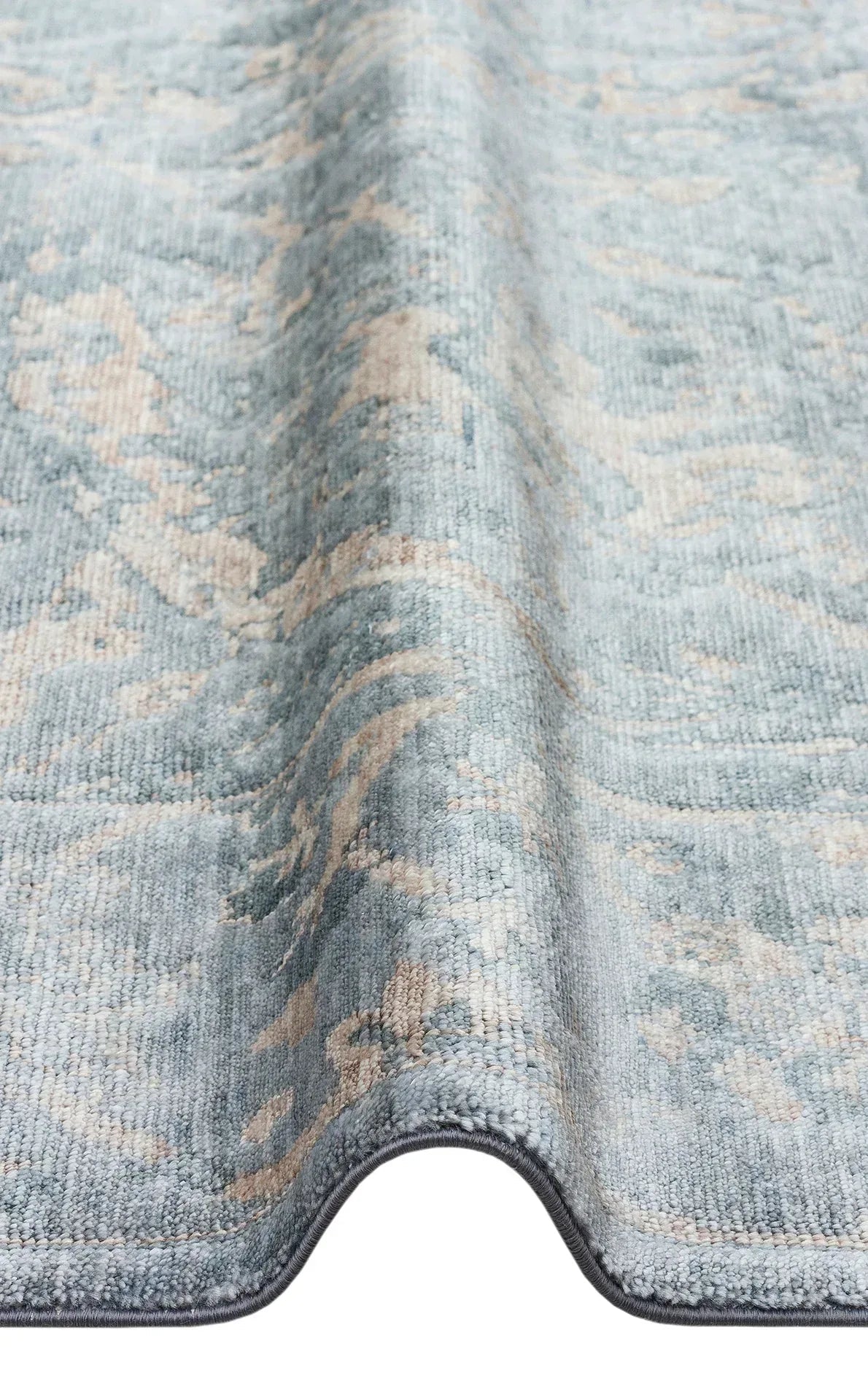 TAFTAN TF 07 SKY VİZON Pakistan Overdyed Tarzı Özel Hav Vermeyen ve El Emeği ile Özel Tezgahlarda Üretilen Uşak Halısı - HALI VAGONU