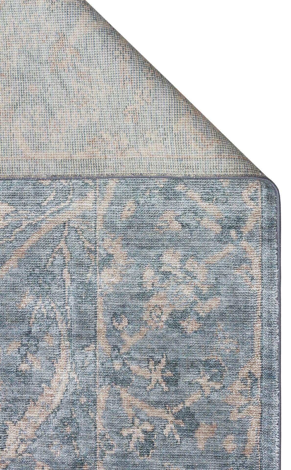 TAFTAN TF 07 SKY VİZON Pakistan Overdyed Tarzı Özel Hav Vermeyen ve El Emeği ile Özel Tezgahlarda Üretilen Uşak Halısı - HALI VAGONU