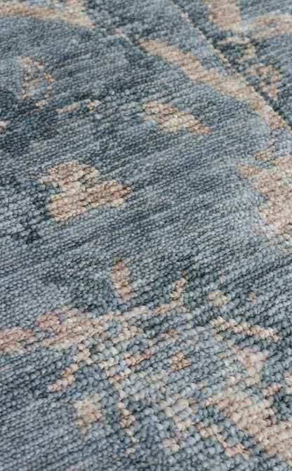 TAFTAN TF 07 SKY VİZON Pakistan Overdyed Tarzı Özel Hav Vermeyen ve El Emeği ile Özel Tezgahlarda Üretilen Uşak Halısı - HALI VAGONU