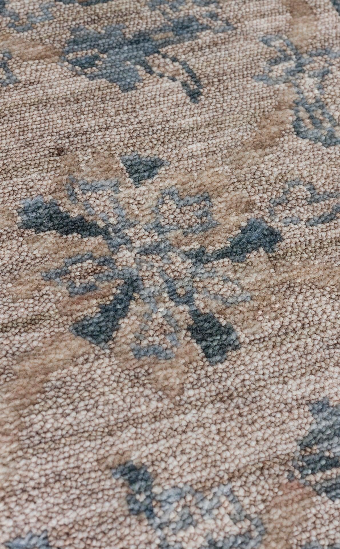 TAFTAN TF 07 SKY VİZON Pakistan Overdyed Tarzı Özel Hav Vermeyen ve El Emeği ile Özel Tezgahlarda Üretilen Uşak Halısı - HALI VAGONU