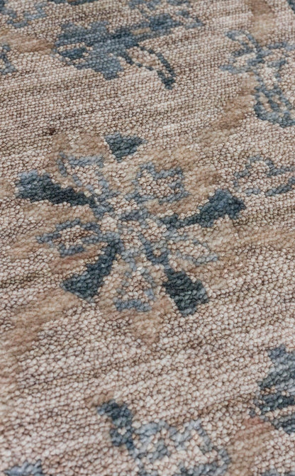 TAFTAN TF 07 SKY VİZON Pakistan Overdyed Tarzı Özel Hav Vermeyen ve El Emeği ile Özel Tezgahlarda Üretilen Uşak Halısı - HALI VAGONU