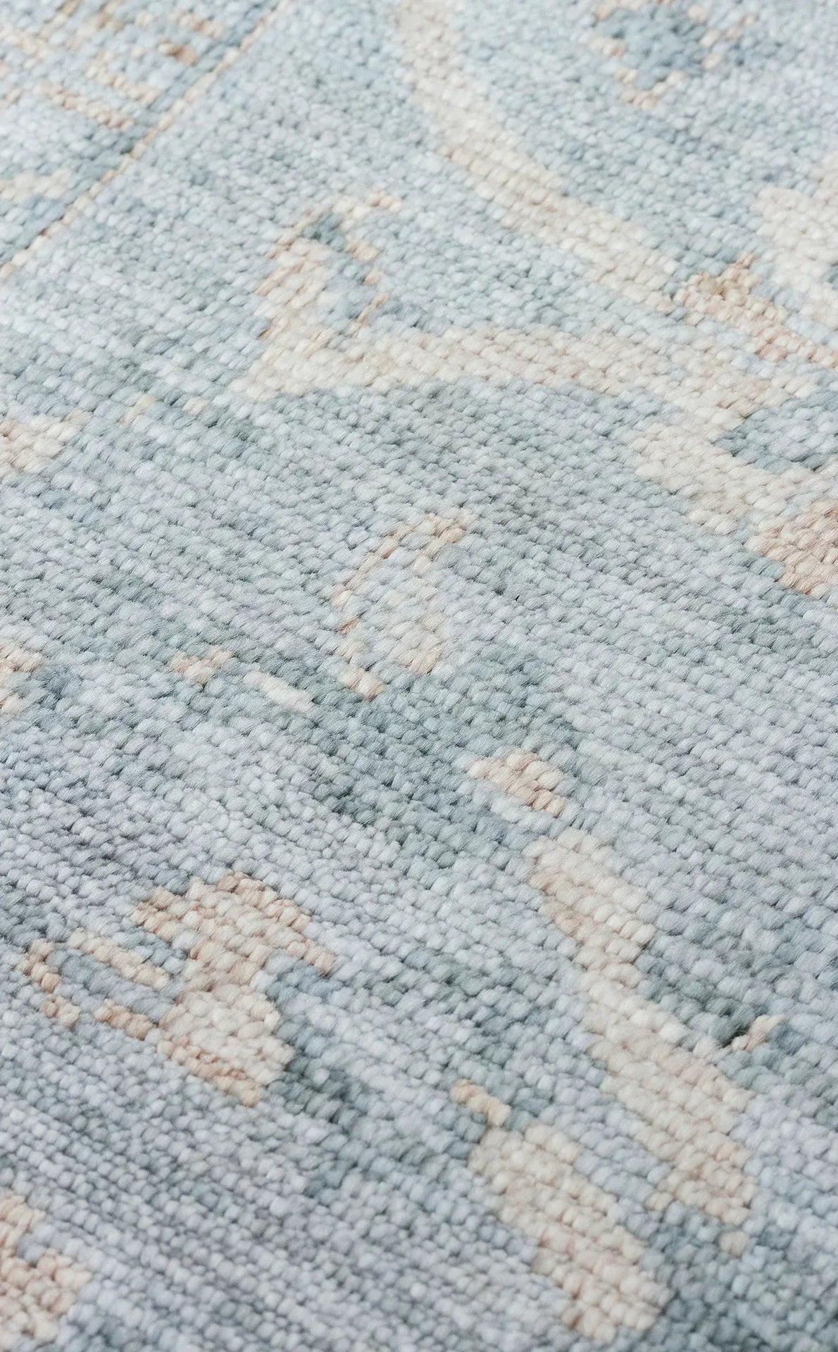 TAFTAN TF 07 SKY VİZON Pakistan Overdyed Tarzı Özel Hav Vermeyen ve El Emeği ile Özel Tezgahlarda Üretilen Uşak Halısı - HALI VAGONU