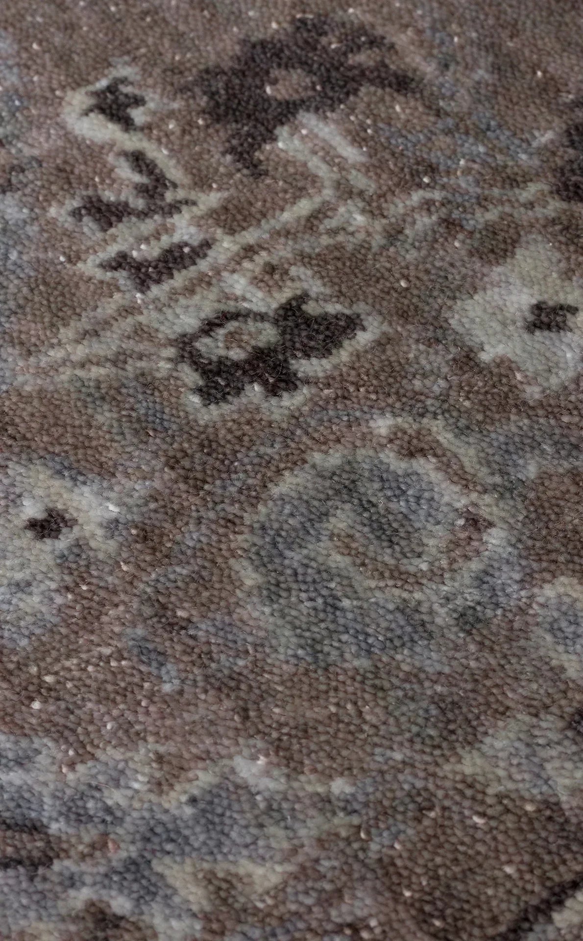 TAFTAN TF 07 SMOKE GREY Pakistan Overdyed Tarzı Özel Hav Vermeyen ve El Emeği ile Özel Tezgahlarda Üretilen Uşak Halısı - HALI VAGONU