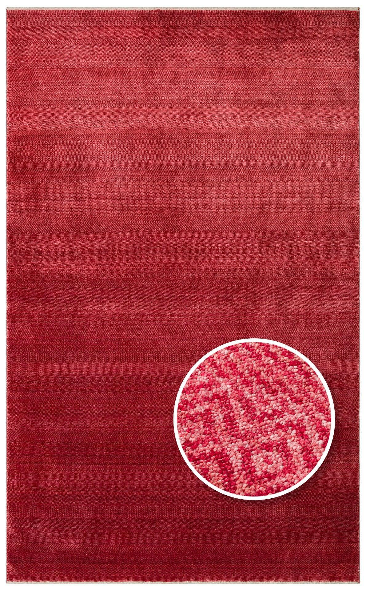 TAFTAN TF 08 CORAL Pakistan Overdyed Tarzı Özel Hav Vermeyen ve El Emeği ile Özel Tezgahlarda Üretilen Uşak Halısı - HALI VAGONU