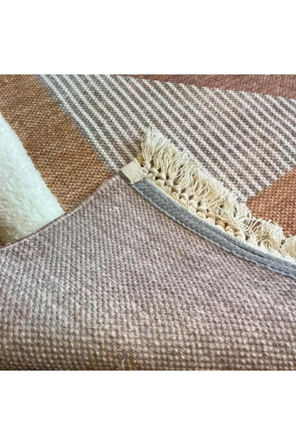 Tafting Kilim Serisi Üzeri Peluşlu Dokuma Taban Dekoratif Kilim - HALI VAGONU