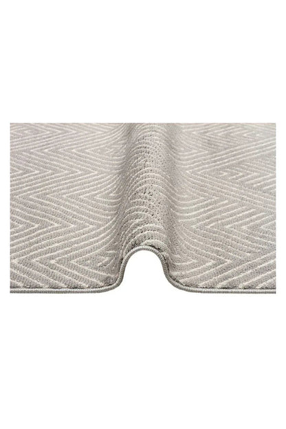 Urban Urb 01 Grey Whıte Etnik Desenlere Sahip Hav Toz Vermez Yumuşak Dokulu Modern Halı - HALI VAGONU