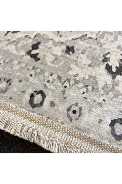 Yumuşak Dokulu Bambu Soft Kilim - İskandinav Saçaklı Dijital Baskı HV - SK - 901 - HALI VAGONU