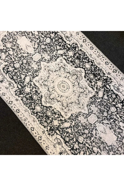 Yumuşak Dokulu Bambu Soft Kilim - İskandinav Saçaklı Dijital Baskı HV - SK - 901 - HALI VAGONU