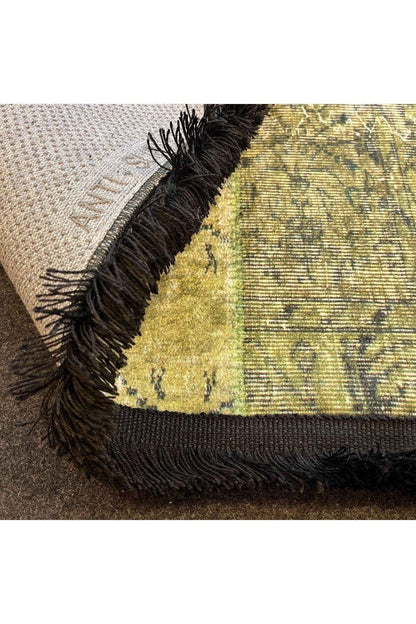 Yumuşak Dokulu Bambu Soft Kilim - Patchwork Saçaklı Dijital Baskı HV - SK - K8 - HALI VAGONU