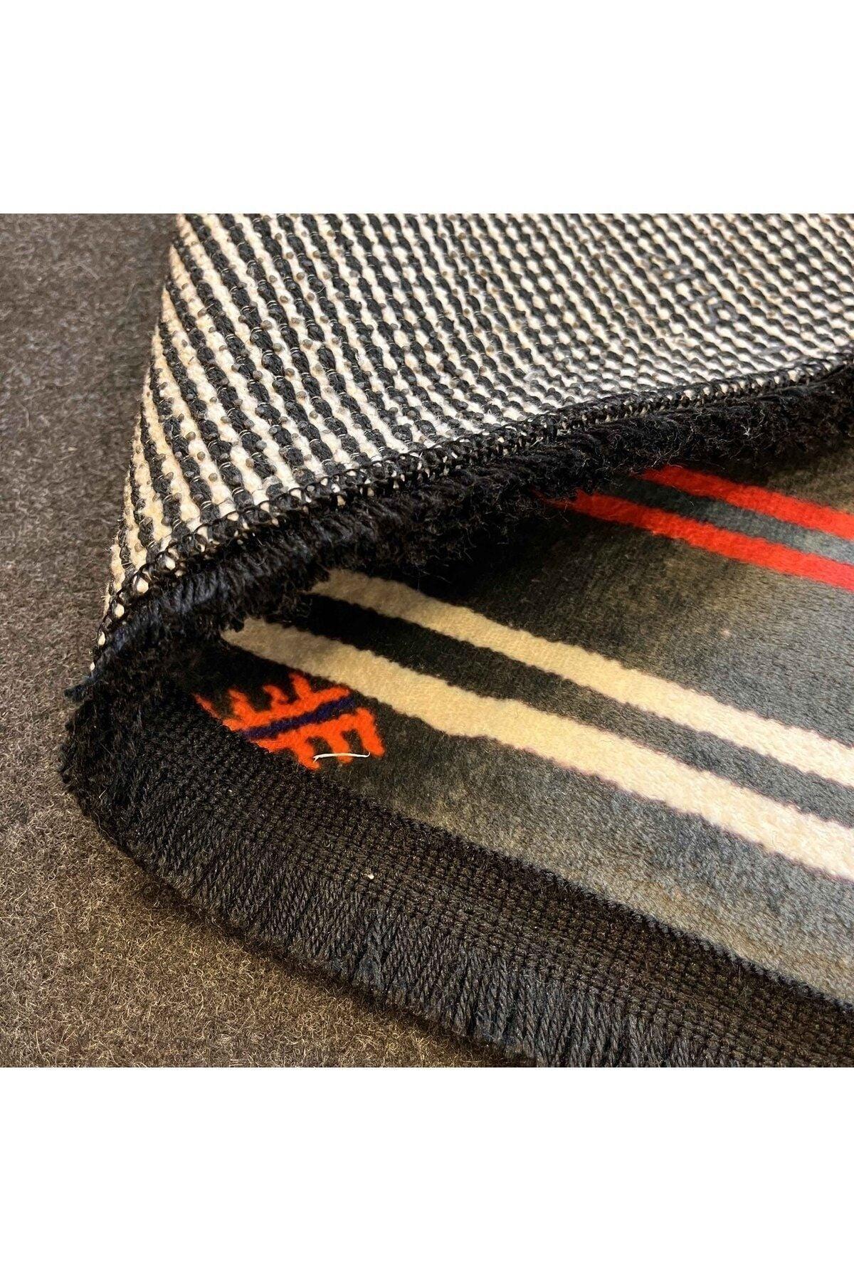Yumuşak Dokulu Bambu Soft Kilim - Patchwork Saçaklı Dijital Baskı HV - SK - KA2 - HALI VAGONU