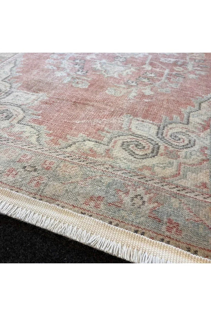 Yumuşak Dokulu Bambu Soft Kilim - Vintage Saçaklı Dijital Baskı HV - SK - 23 - HALI VAGONU