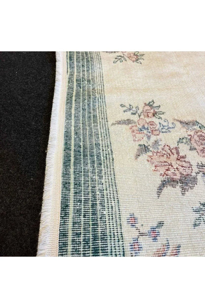 Yumuşak Dokulu Bambu Soft Kilim - Vintage Saçaklı Dijital Baskı HV - SK - 939 - HALI VAGONU