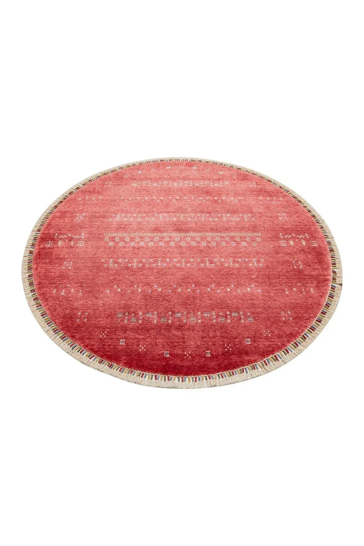 ZARA ZR 06 RED Q Otantik Desenli El Emeği ile Özel Tezgahlarda Üretilen Modern Uşak Halısı - HALI VAGONU