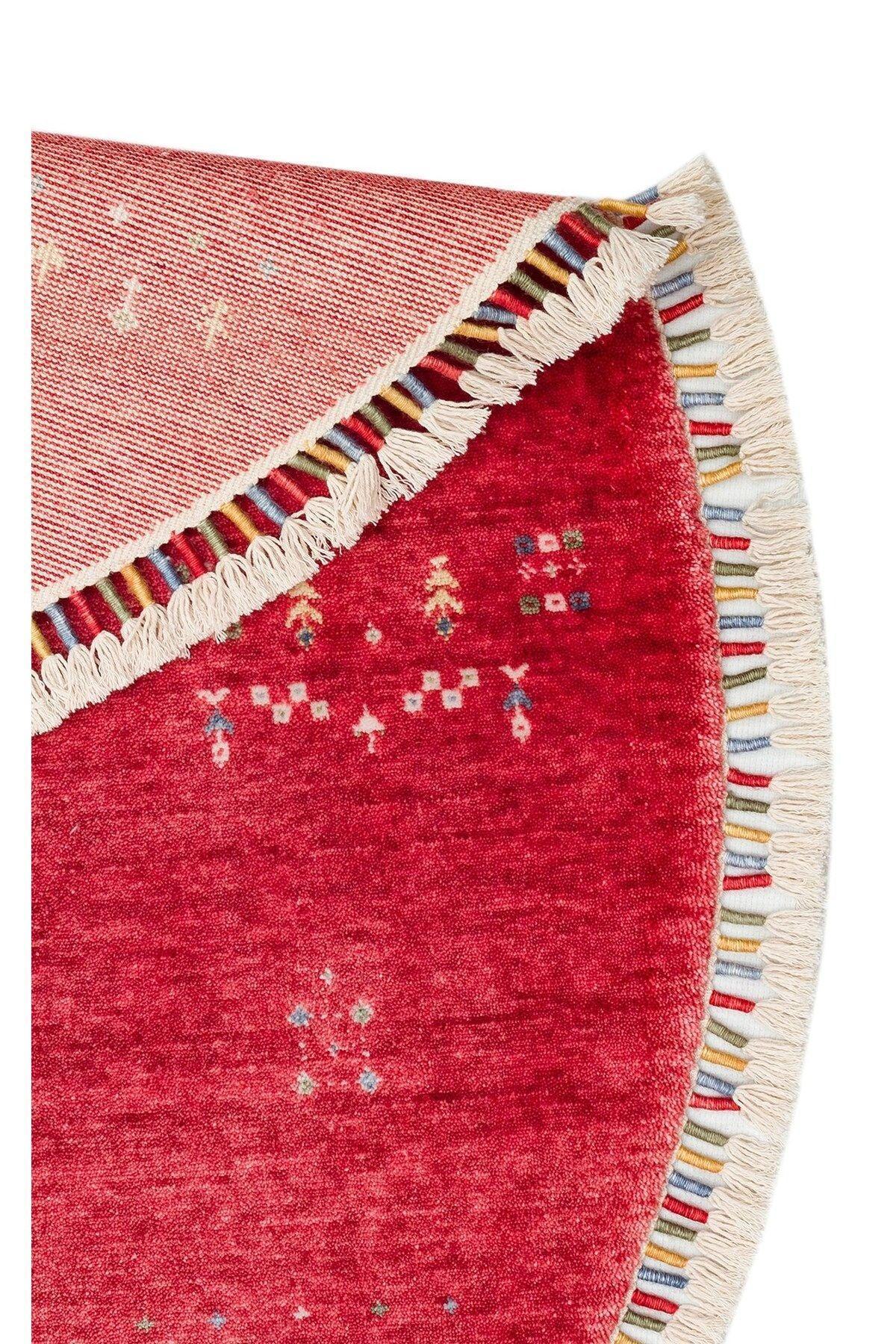 ZARA ZR 06 RED Q Otantik Desenli El Emeği ile Özel Tezgahlarda Üretilen Modern Uşak Halısı - HALI VAGONU