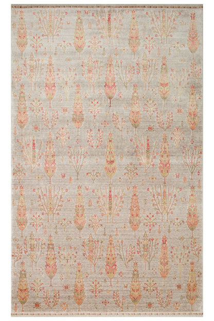 ZARA ZR 08 BEIGE AUTUMN Otantik Desenli Özel Hav Vermeyen ve Kolay Temizlenebilir Tensel Kullanılarak El Emeği ile Özel Tezgahlarda Üretilen Modern Uşak Halısı - HALI VAGONU
