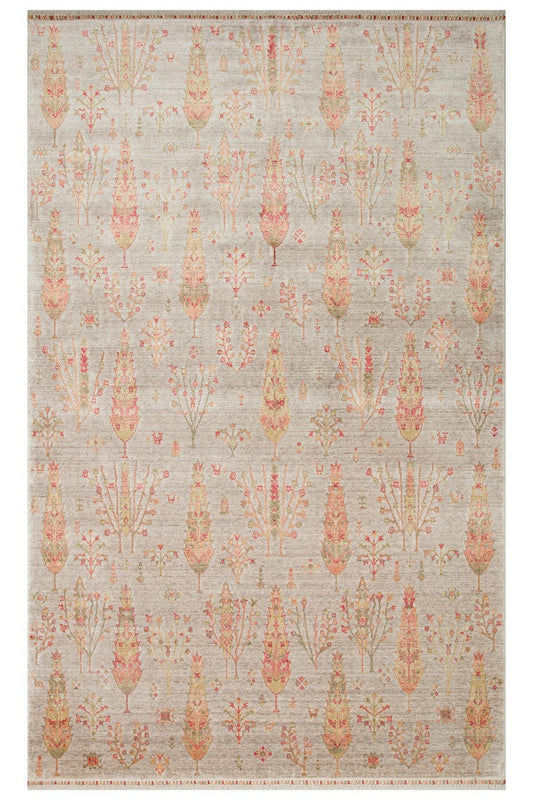 ZARA ZR 08 BEIGE AUTUMN Otantik Desenli Özel Hav Vermeyen ve Kolay Temizlenebilir Tensel Kullanılarak El Emeği ile Özel Tezgahlarda Üretilen Modern Uşak Halısı - HALI VAGONU
