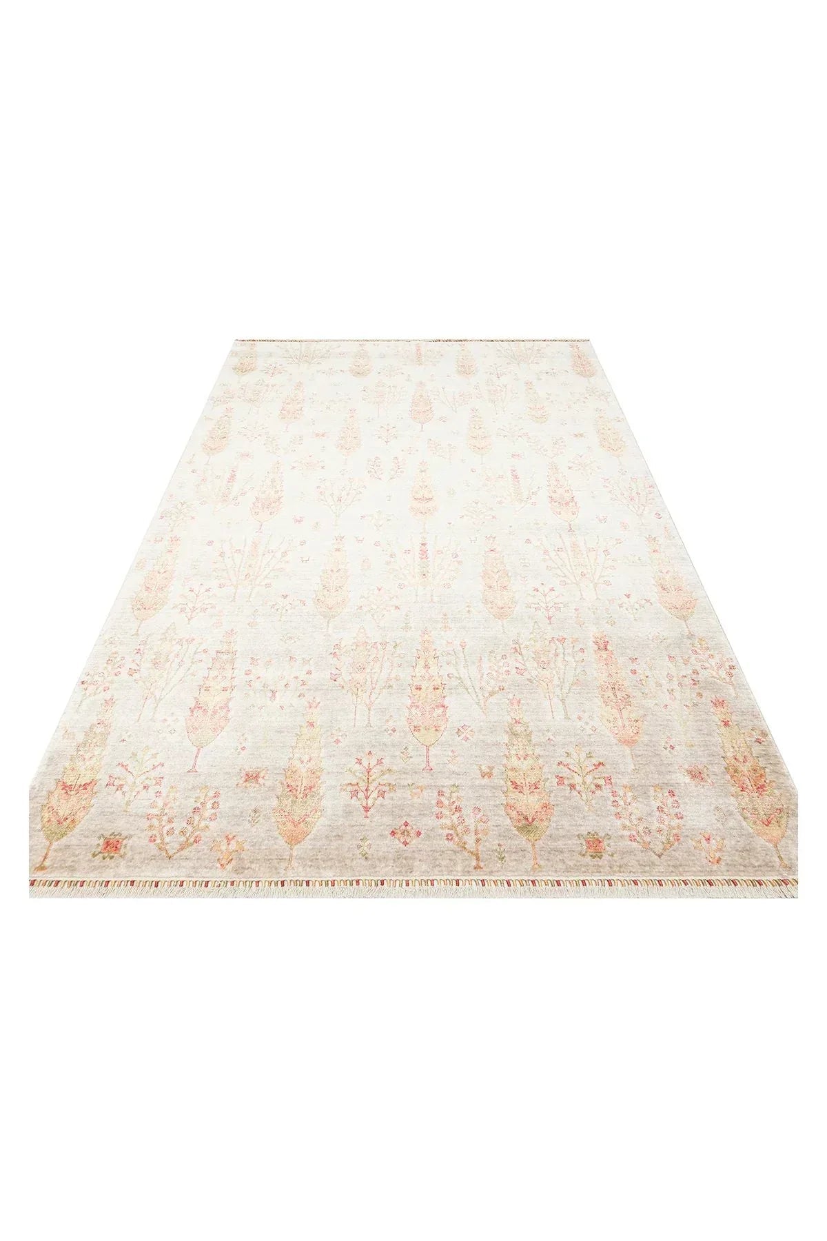 ZARA ZR 08 BEIGE AUTUMN Otantik Desenli Özel Hav Vermeyen ve Kolay Temizlenebilir Tensel Kullanılarak El Emeği ile Özel Tezgahlarda Üretilen Modern Uşak Halısı - HALI VAGONU