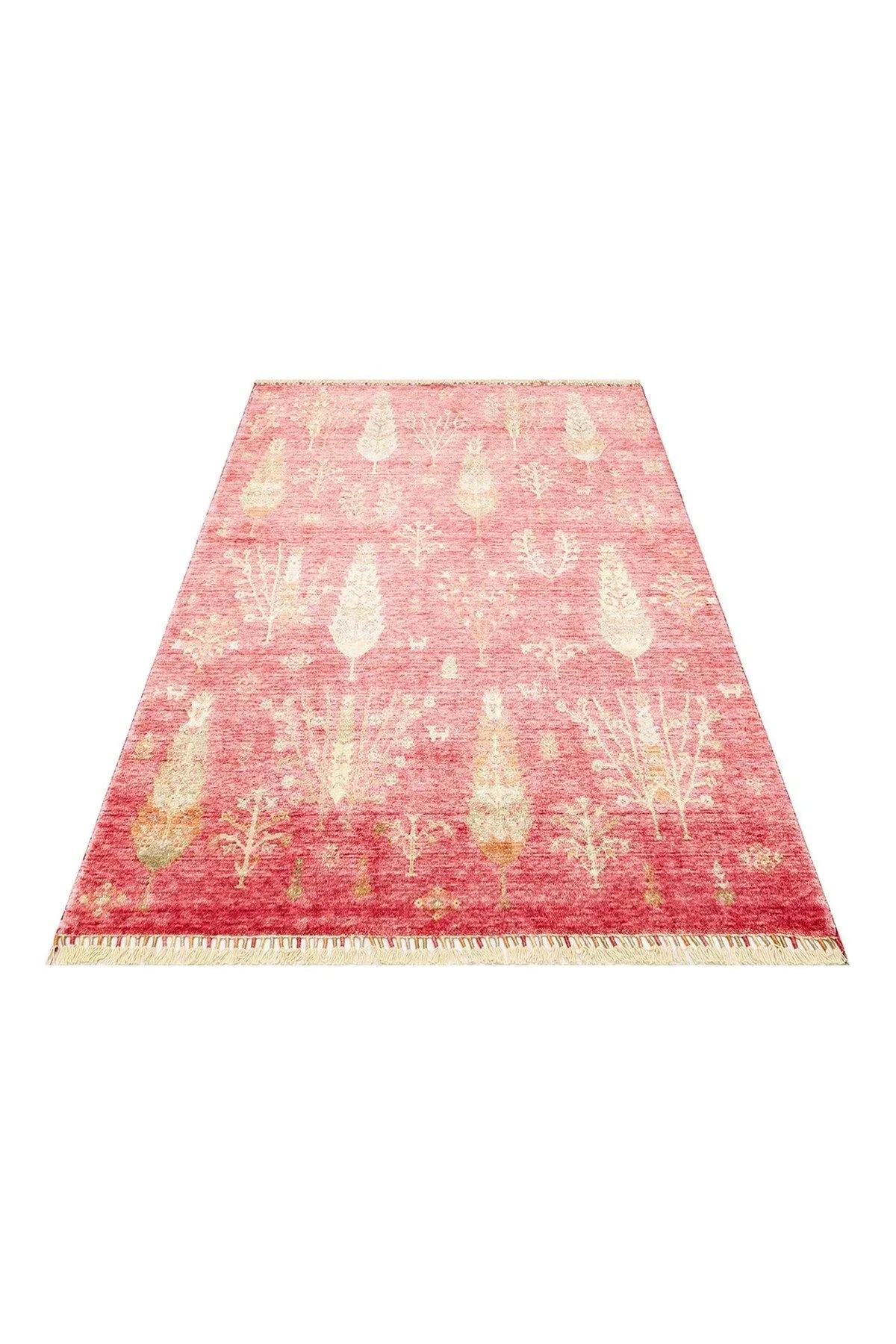 Zara Zr 08 Red Autumn Otantik Desenli El Emeği Ile Özel Tezgahlarda Üretilen Modern Uşak Halısı - HALI VAGONU