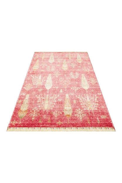 Zara Zr 08 Red Autumn Otantik Desenli El Emeği Ile Özel Tezgahlarda Üretilen Modern Uşak Halısı - HALI VAGONU