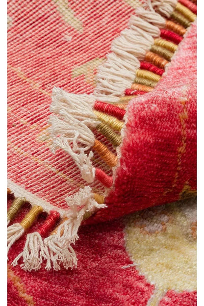 Zara Zr 08 Red Autumn Q Otantik Desenli El Emeği Ile Özel Tezgahlarda Üretilen Modern Uşak Halısı - HALI VAGONU