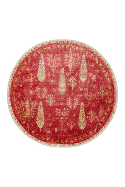Zara Zr 08 Red Autumn Q Otantik Desenli El Emeği Ile Özel Tezgahlarda Üretilen Modern Uşak Halısı - HALI VAGONU