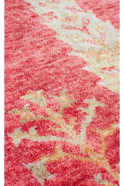 Zara Zr 08 Red Autumn Q Otantik Desenli El Emeği Ile Özel Tezgahlarda Üretilen Modern Uşak Halısı - HALI VAGONU