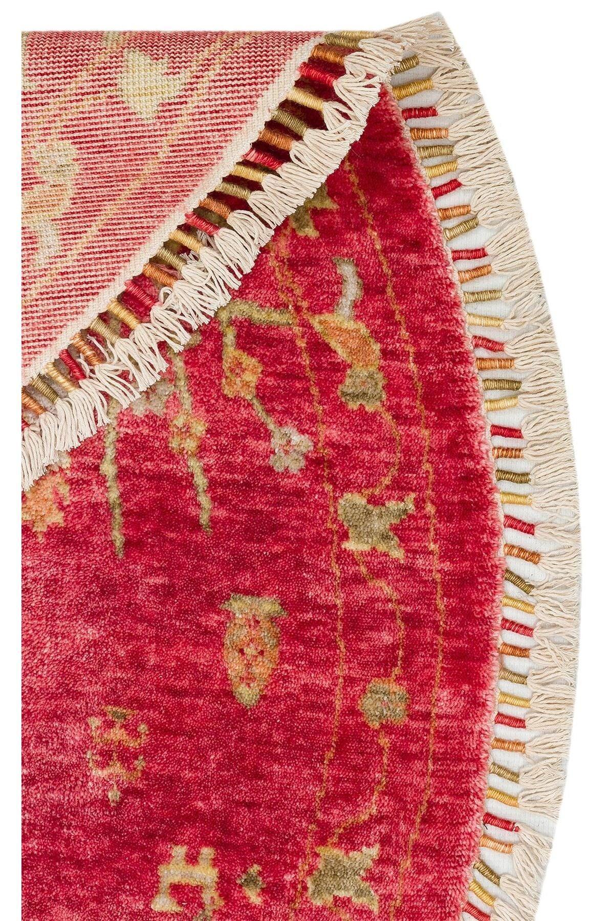 Zara Zr 08 Red Autumn Q Otantik Desenli El Emeği Ile Özel Tezgahlarda Üretilen Modern Uşak Halısı - HALI VAGONU