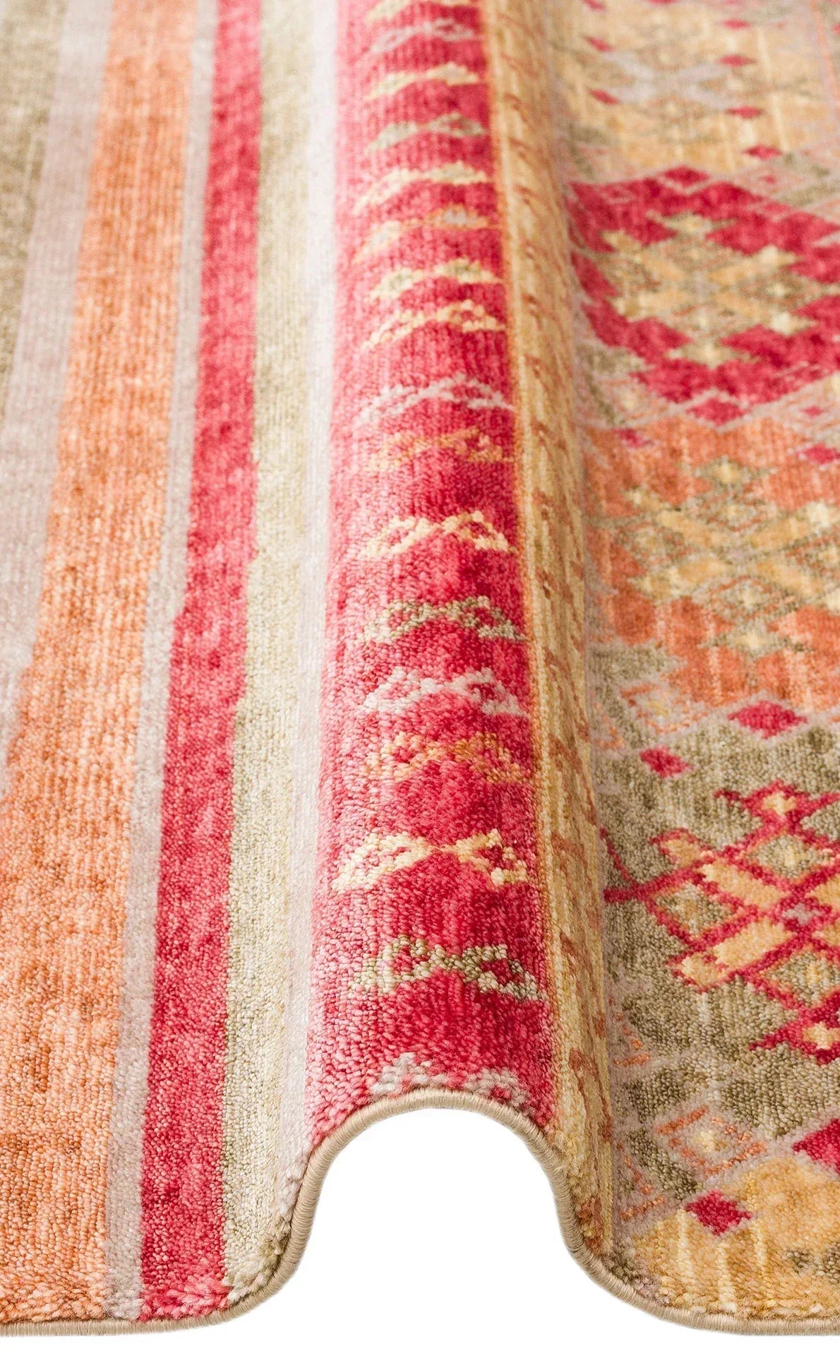ZARA ZR 12 RED AUTUMN Otantik Desenli El Emeği İle Özel Tezgahlarda Üretilen Modern Uşak Halısı - HALI VAGONU