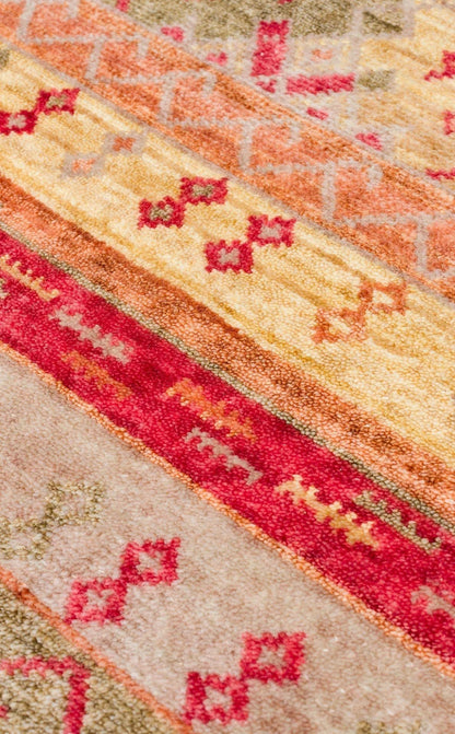 ZARA ZR 12 RED AUTUMN Otantik Desenli El Emeği İle Özel Tezgahlarda Üretilen Modern Uşak Halısı - HALI VAGONU