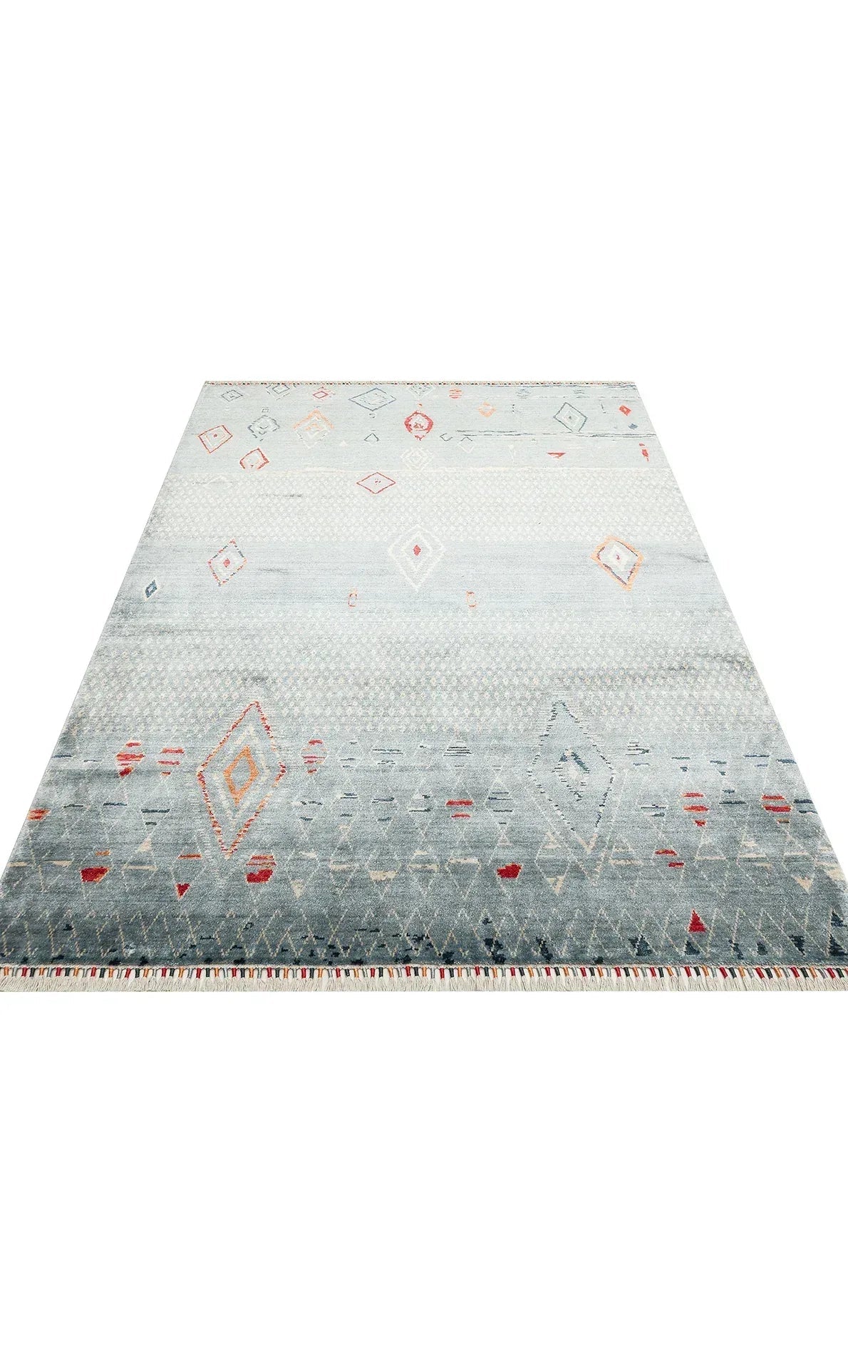 ZARA ZR 15 AQUA MULTY Otantik Desenli El Emeği İle Özel Tezgahlarda Üretilen Modern Uşak Halısı - HALI VAGONU