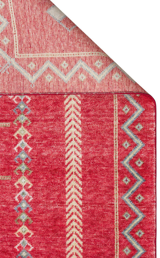 ZARA ZR 20 RED MULTY Otantik Desenli El Emeği İle Özel Tezgahlarda Üretilen Modern Uşak Halısı - HALI VAGONU