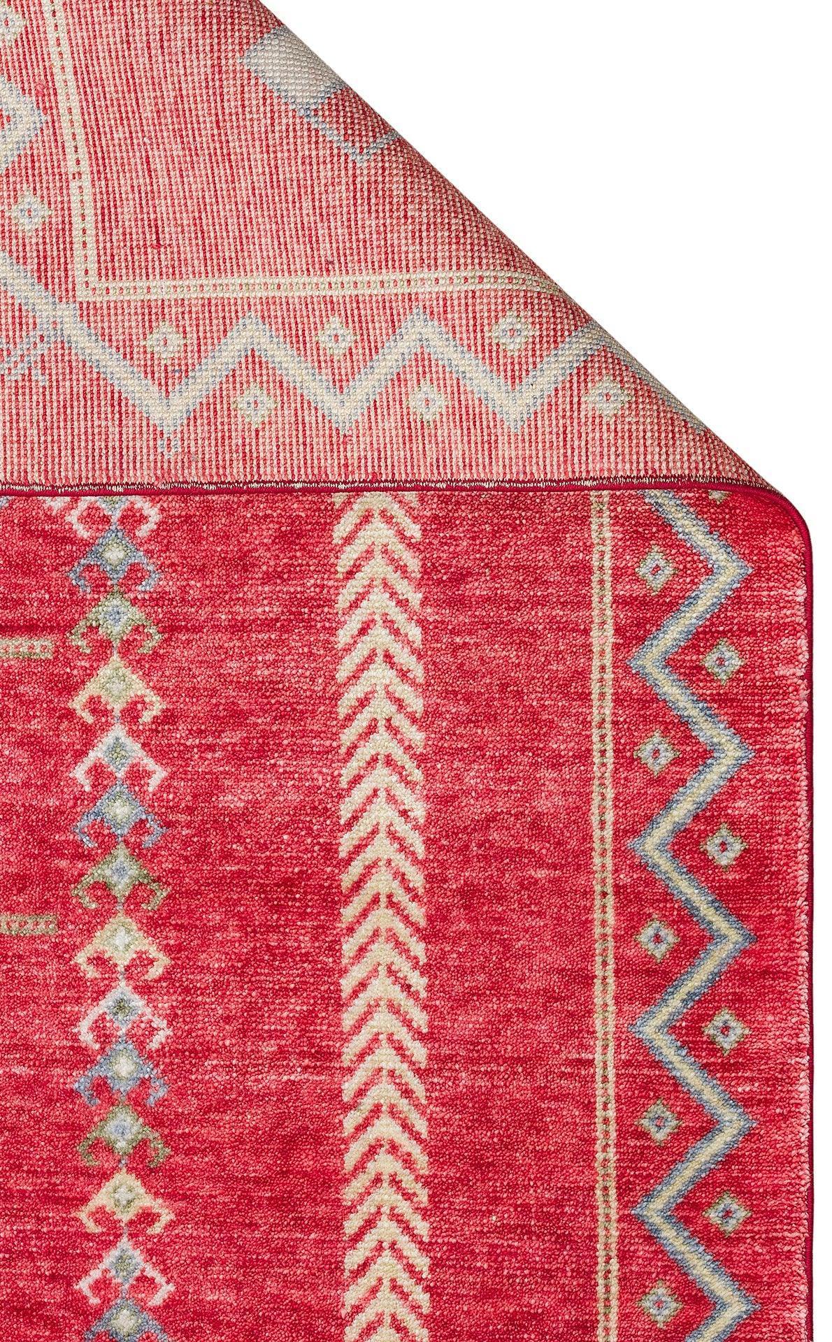 ZARA ZR 20 RED MULTY Otantik Desenli El Emeği İle Özel Tezgahlarda Üretilen Modern Uşak Halısı - HALI VAGONU